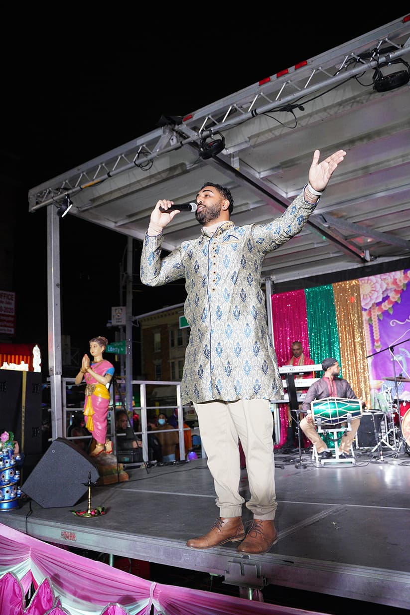 Performer on stage